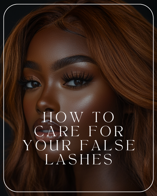 How to care for your false lashes